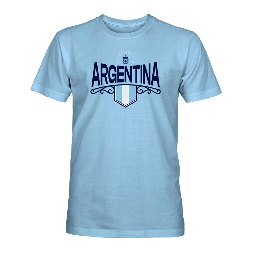 Argentina National Team 1863FC Pennant T-Shirt Light Blue
