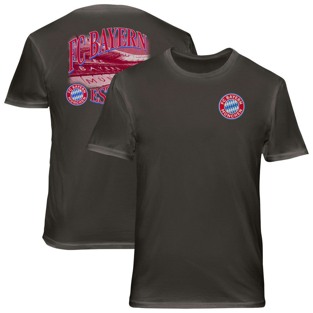 Bayern Munich 1863FC Duo-Tone Stadium Soft Wash T-Shirt Gray