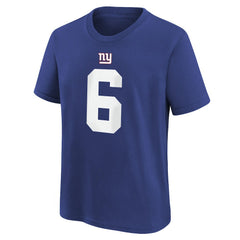 New York Giants Nike Jaxson Dart  Youth Name & Number T-Shirt