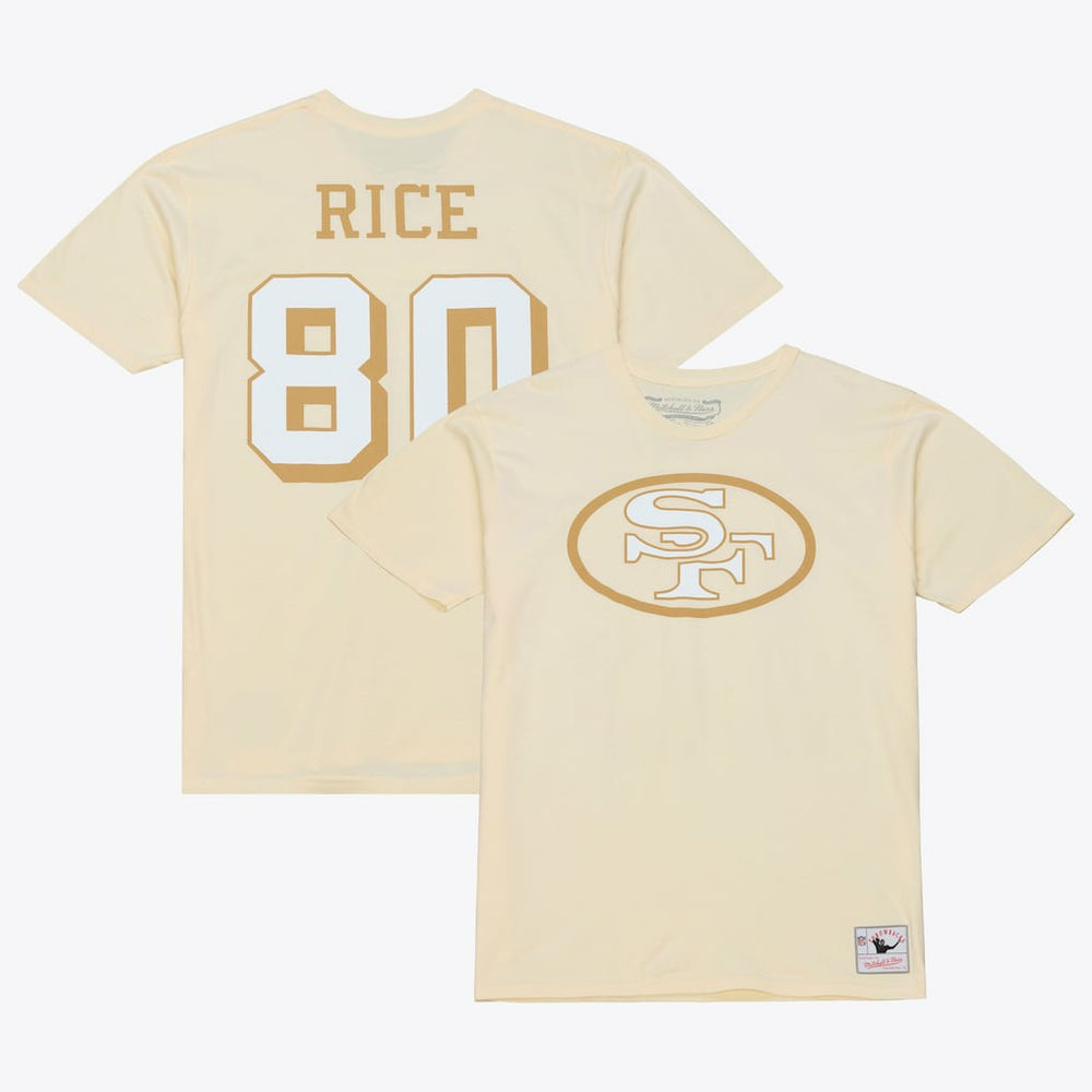 San Francisco 49ers Mitchell & Ness Jerry Rice  Sandman Name & Number T-Shirt