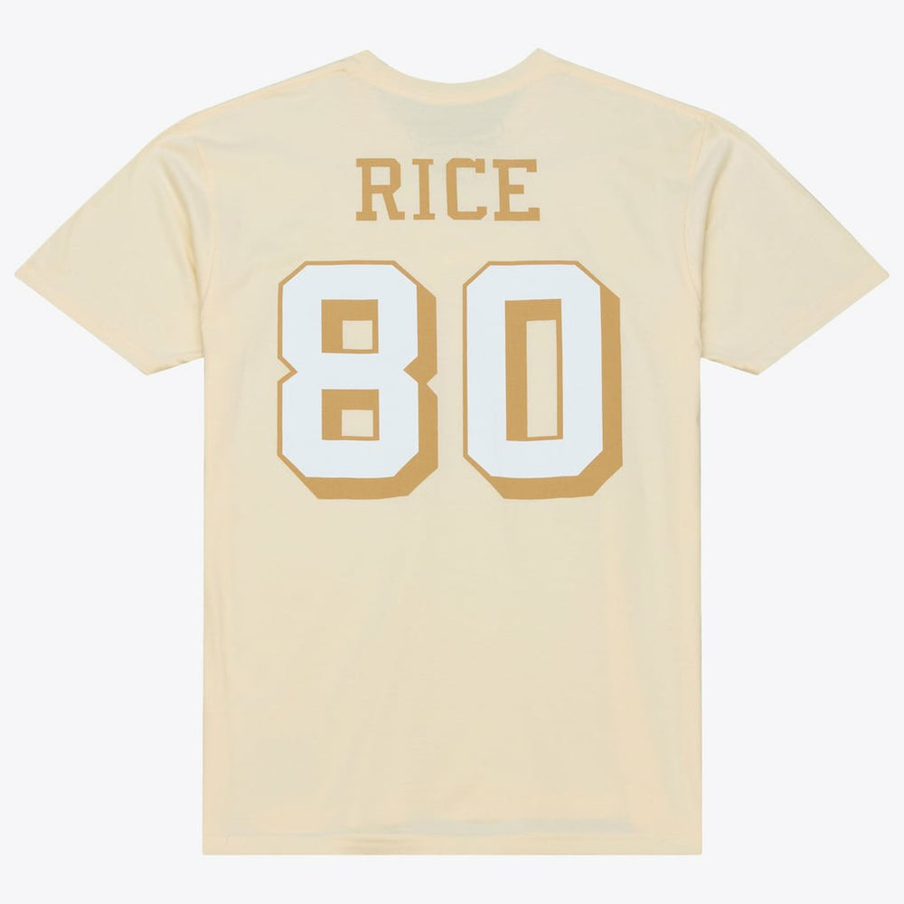 San Francisco 49ers Mitchell & Ness Jerry Rice  Sandman Name & Number T-Shirt