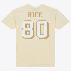 San Francisco 49ers Mitchell & Ness Jerry Rice  Sandman Name & Number T-Shirt
