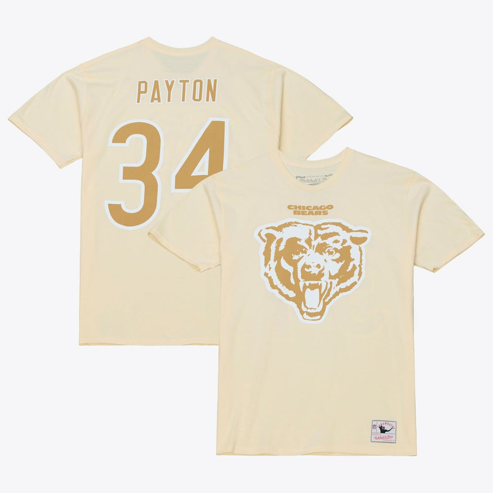 Chicago Bears Mitchell & Ness Walter Payton  Sandman Name & Number T-Shirt