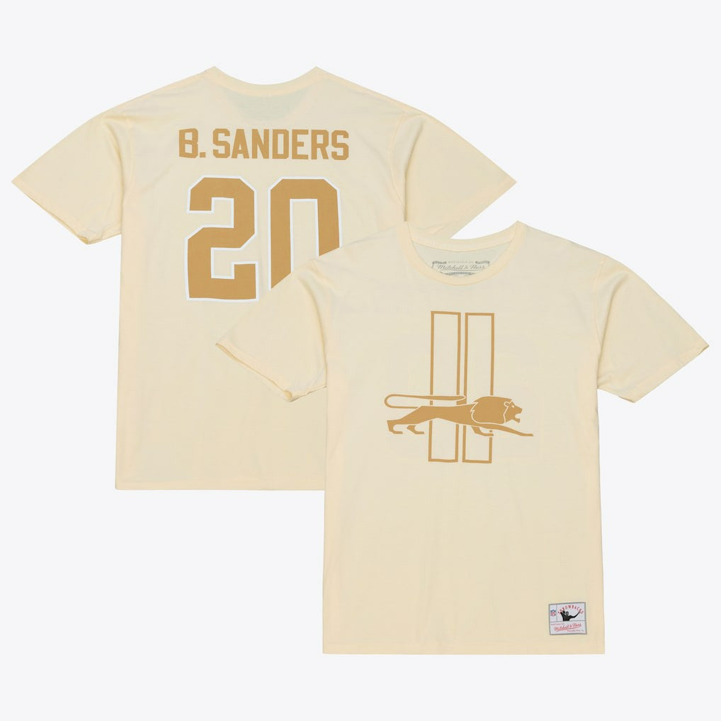 Detroit Lions Mitchell & Ness Barry Sanders  Sandman Name & Number T-Shirt