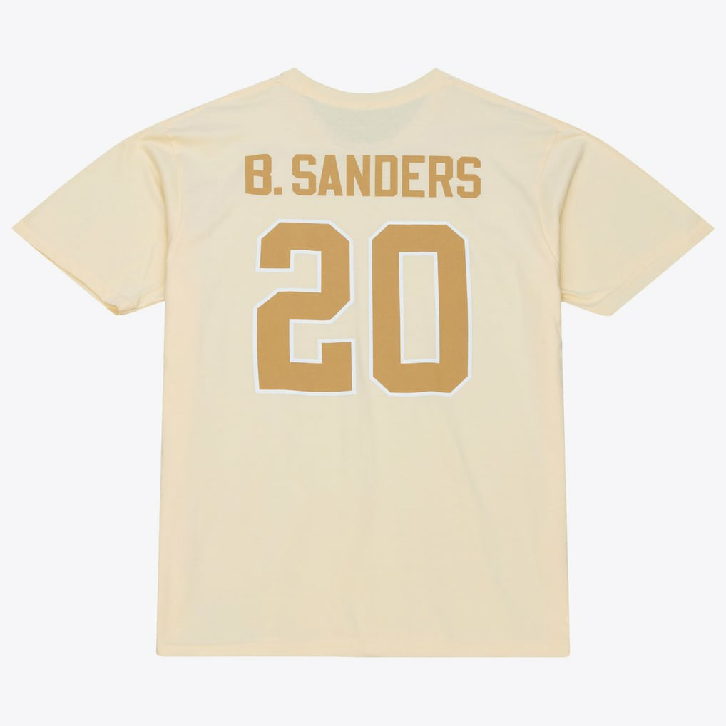 Detroit Lions Mitchell & Ness Barry Sanders  Sandman Name & Number T-Shirt