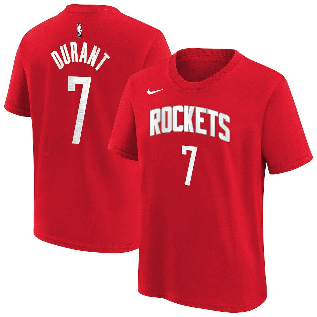 Kevin Durant Houston Rockets Youth Icon Name & Number T-Shirt Outlet