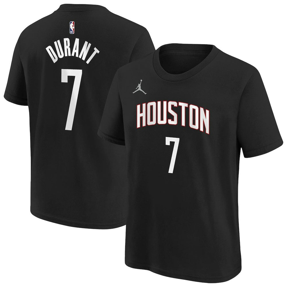 Kevin Durant Houston Rockets Jordan Brand Youth Statement Name & Number T-Shirt Online