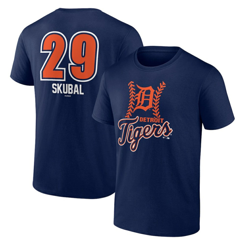 Tarik Skubal Detroit Tigers Fastball Player Name & Number T-Shirt | MLB Discount