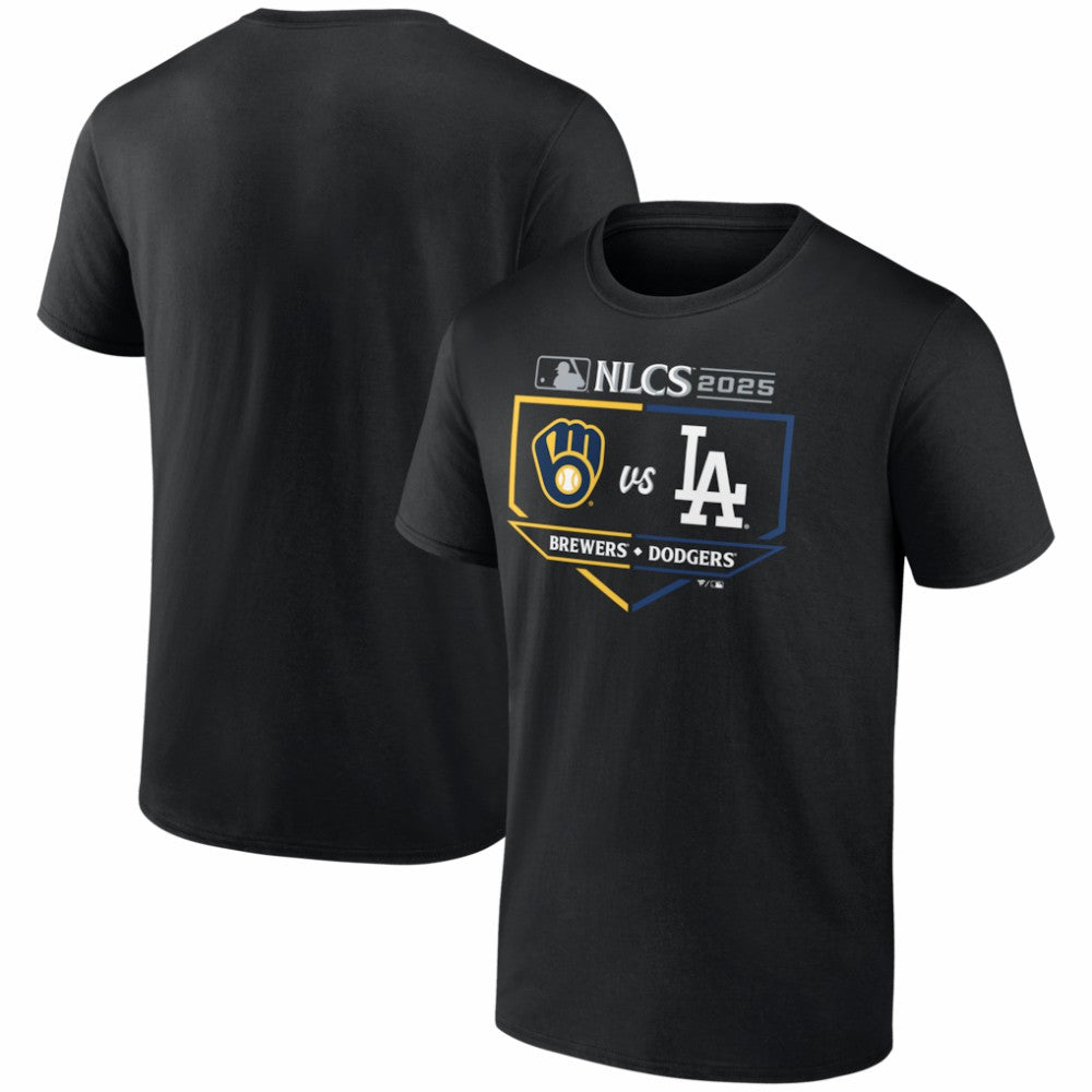 Milwaukee Brewers vs. Los Angeles Dodgers 2025 National League Championship Series Matchup Batter's Box T-Shirt | MLB Outlet