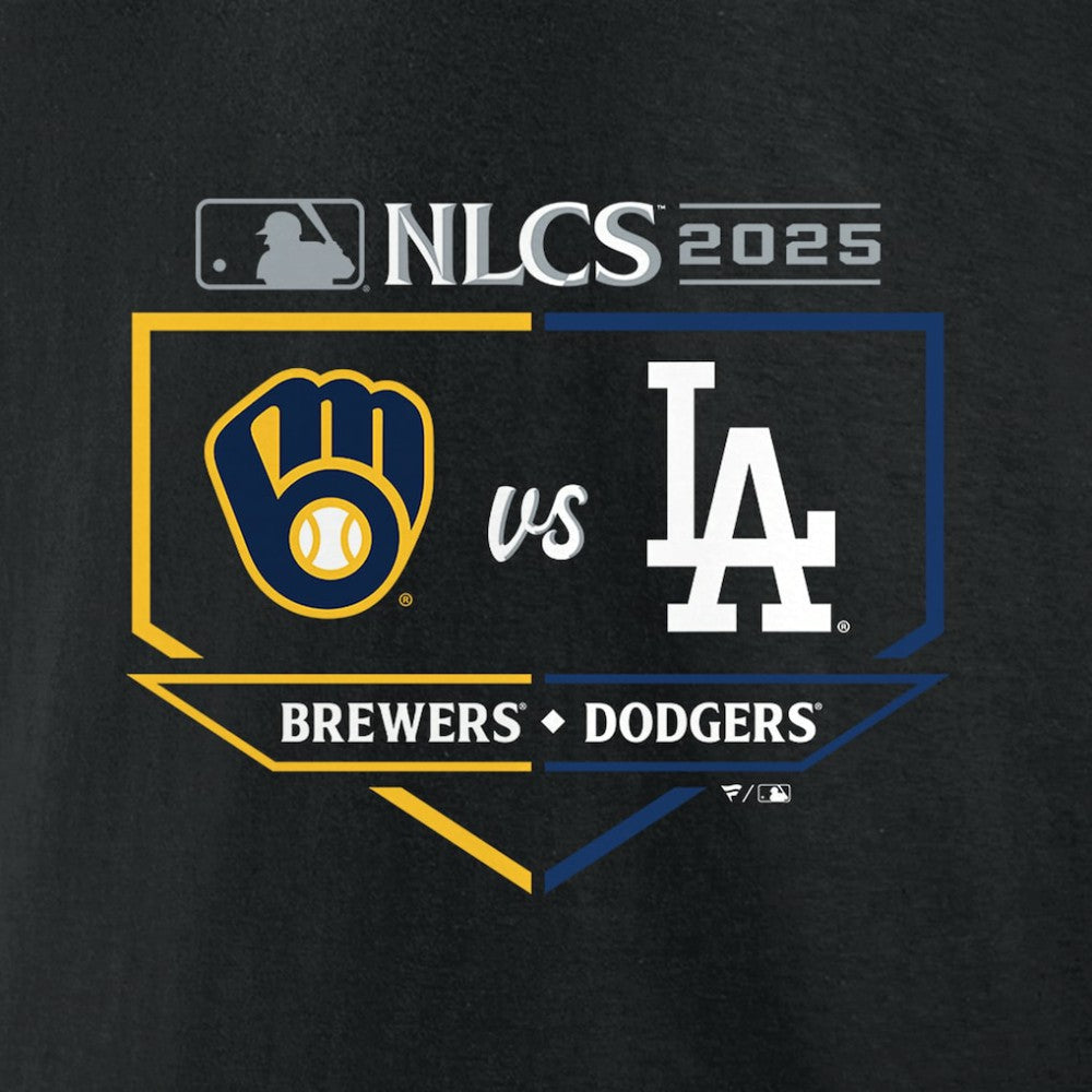 Milwaukee Brewers vs. Los Angeles Dodgers 2025 National League Championship Series Matchup Batter's Box T-Shirt | MLB Outlet