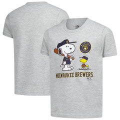 Milwaukee Brewers Youth Peanuts Snoopy T-Shirt | MLB New