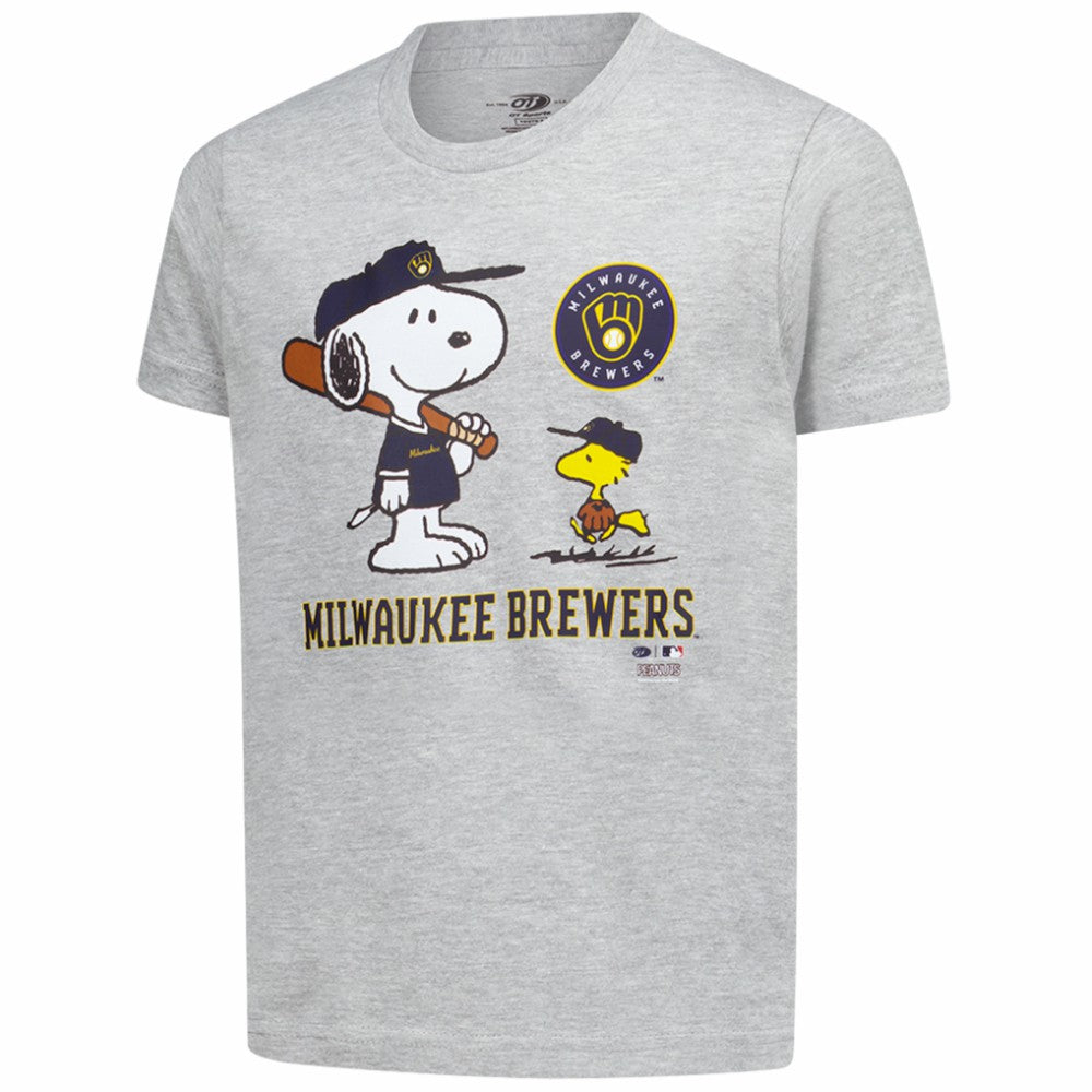Milwaukee Brewers Youth Peanuts Snoopy T-Shirt | MLB New