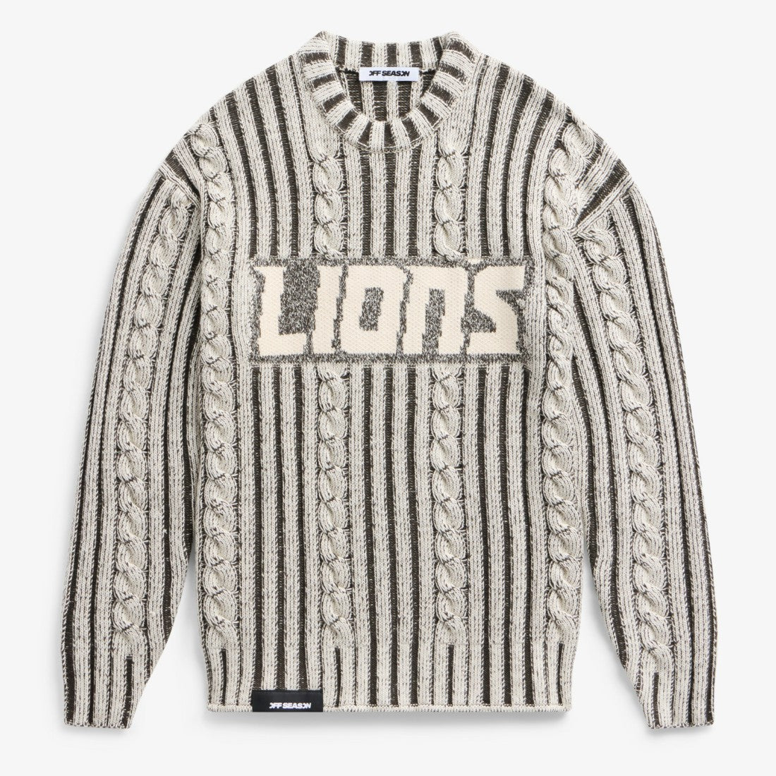 Detroit Lions  Off Season x NFL Unisex Cable Knit Sweater