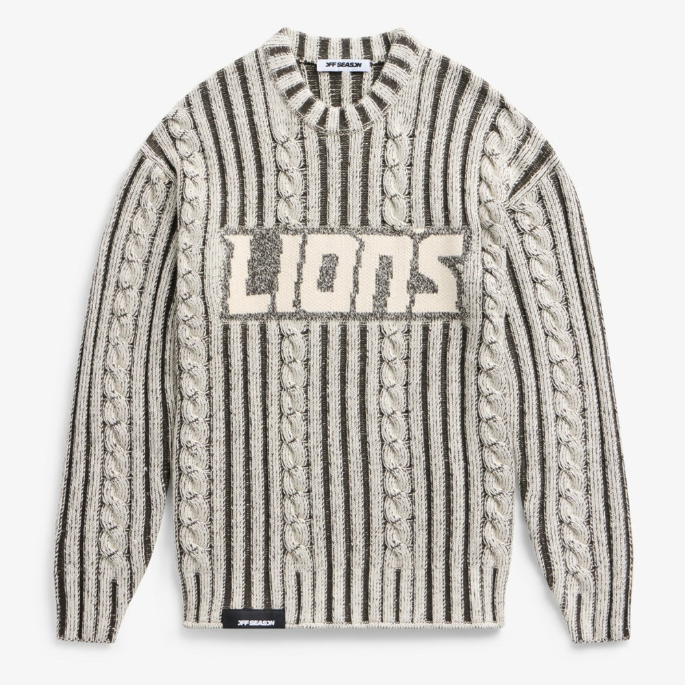 Detroit Lions  Off Season x NFL Unisex Cable Knit Sweater