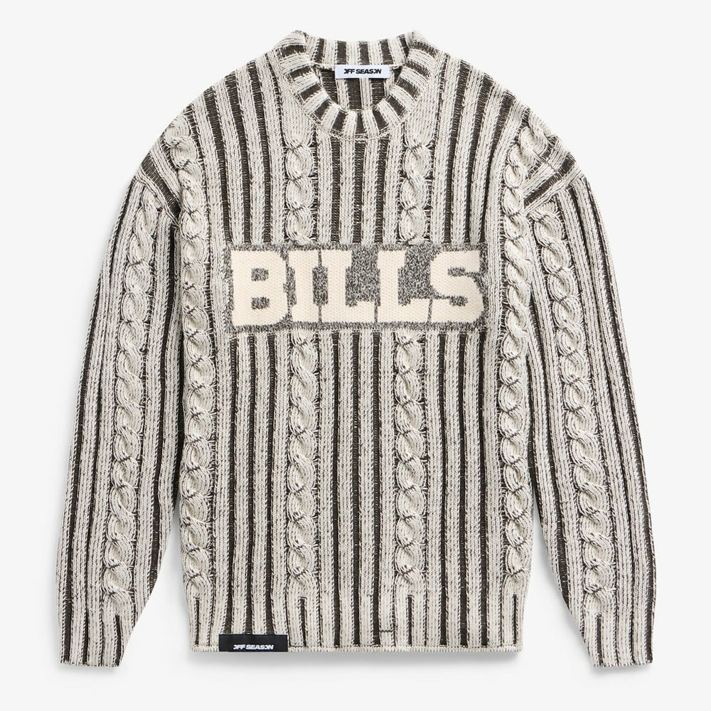 Buffalo Bills  Off Season x NFL Unisex Cable Knit Sweater