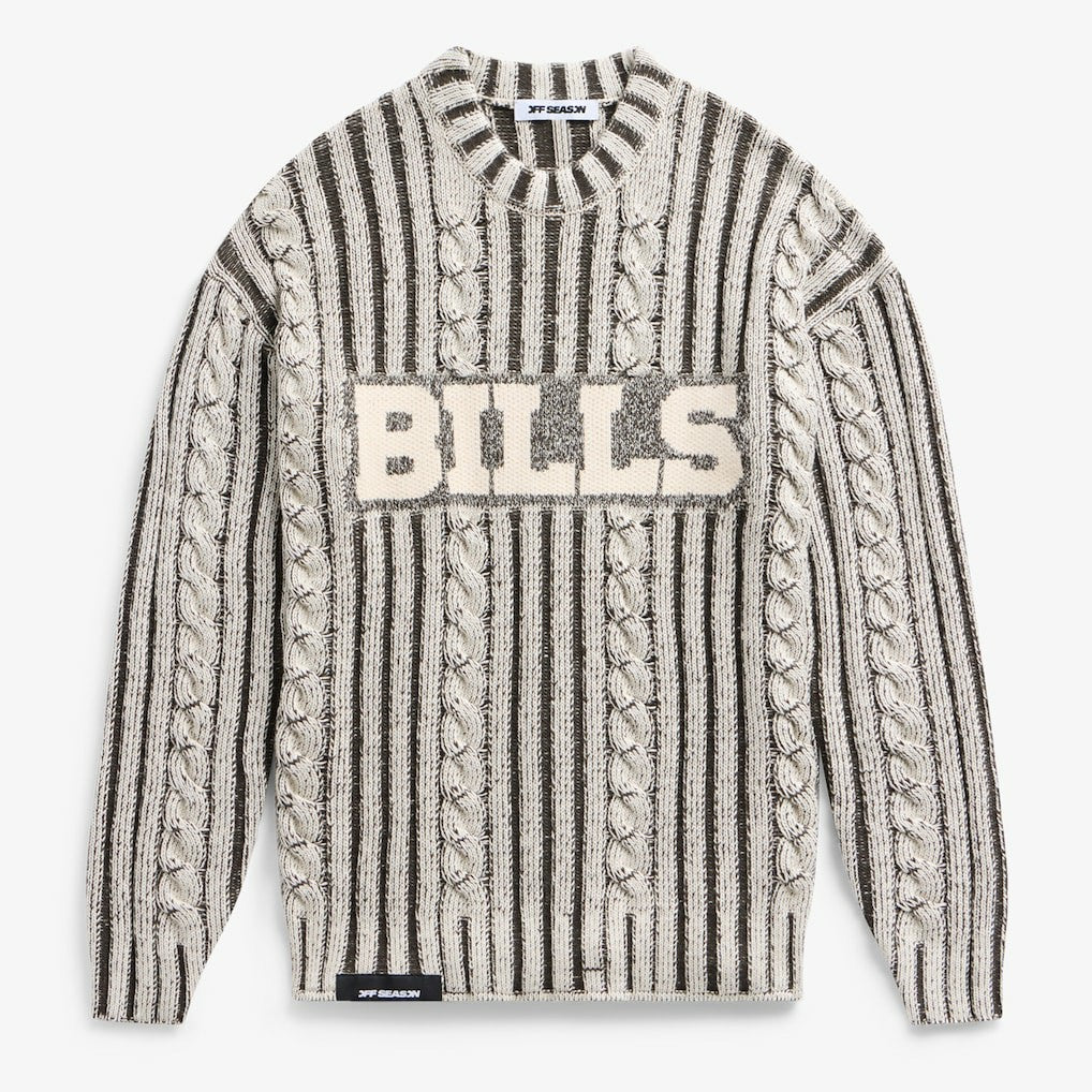 Buffalo Bills  Off Season x NFL Unisex Cable Knit Sweater