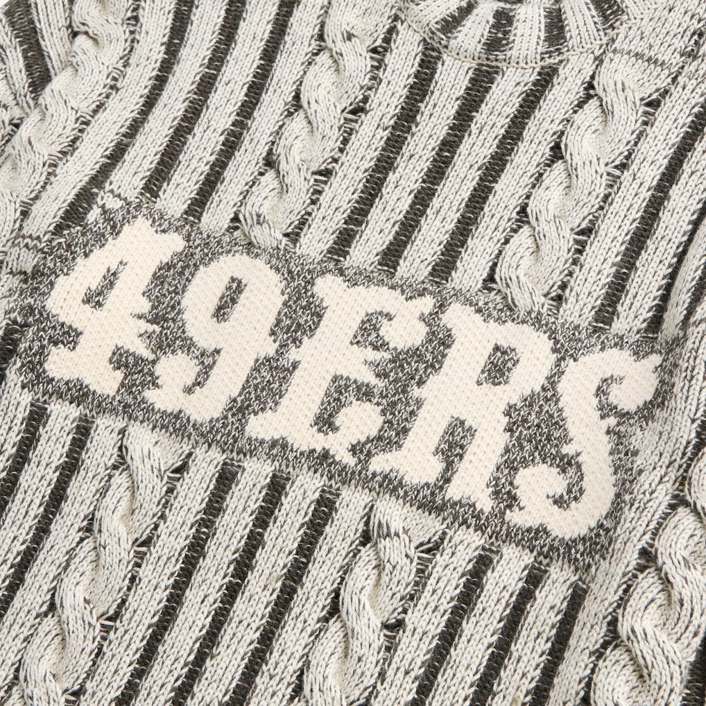 San Francisco 49ers  Off Season x NFL Unisex Cable Knit Sweater