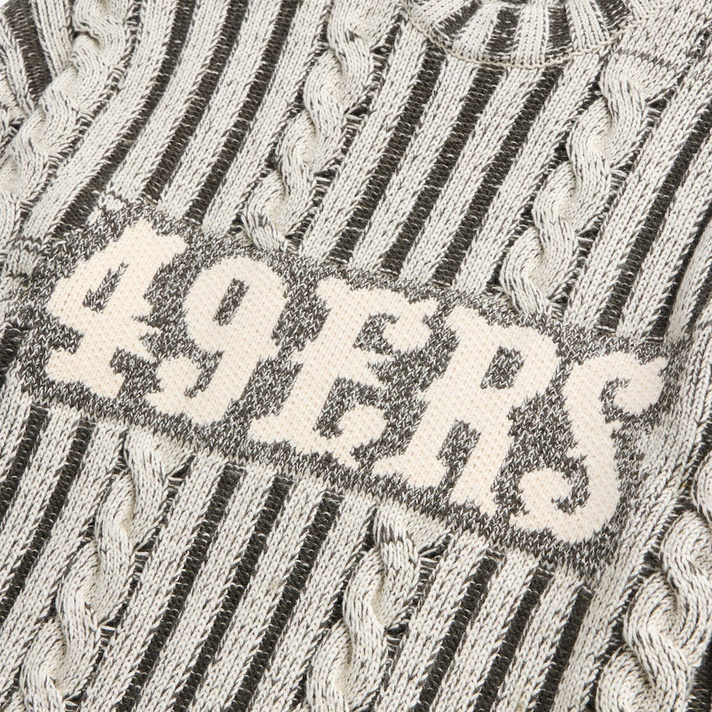 San Francisco 49ers  Off Season x NFL Unisex Cable Knit Sweater
