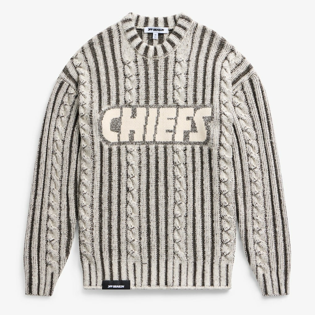 Kansas City Chiefs  Off Season x NFL Unisex Cable Knit Sweater