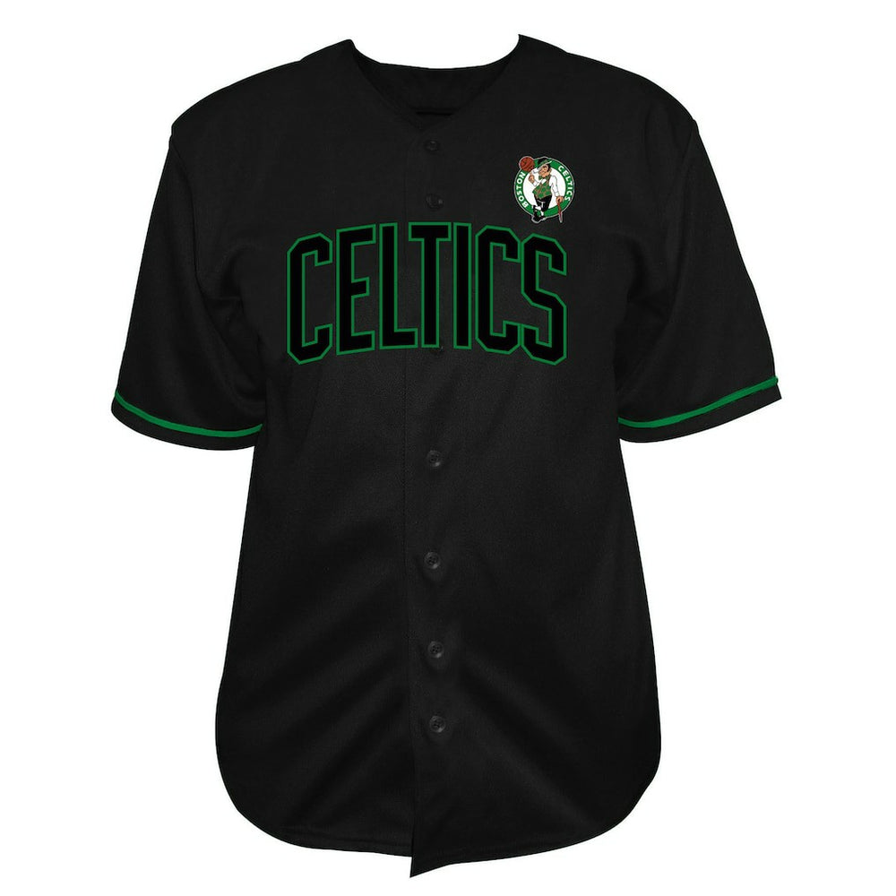 Boston Celtics Big & Tall Pop Full-Button Baseball Jersey Online