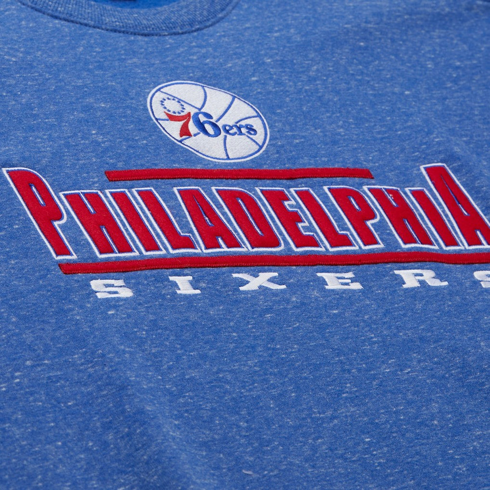 Philadelphia 76ers Throw It Back Fleece Sweatshirt On Sale