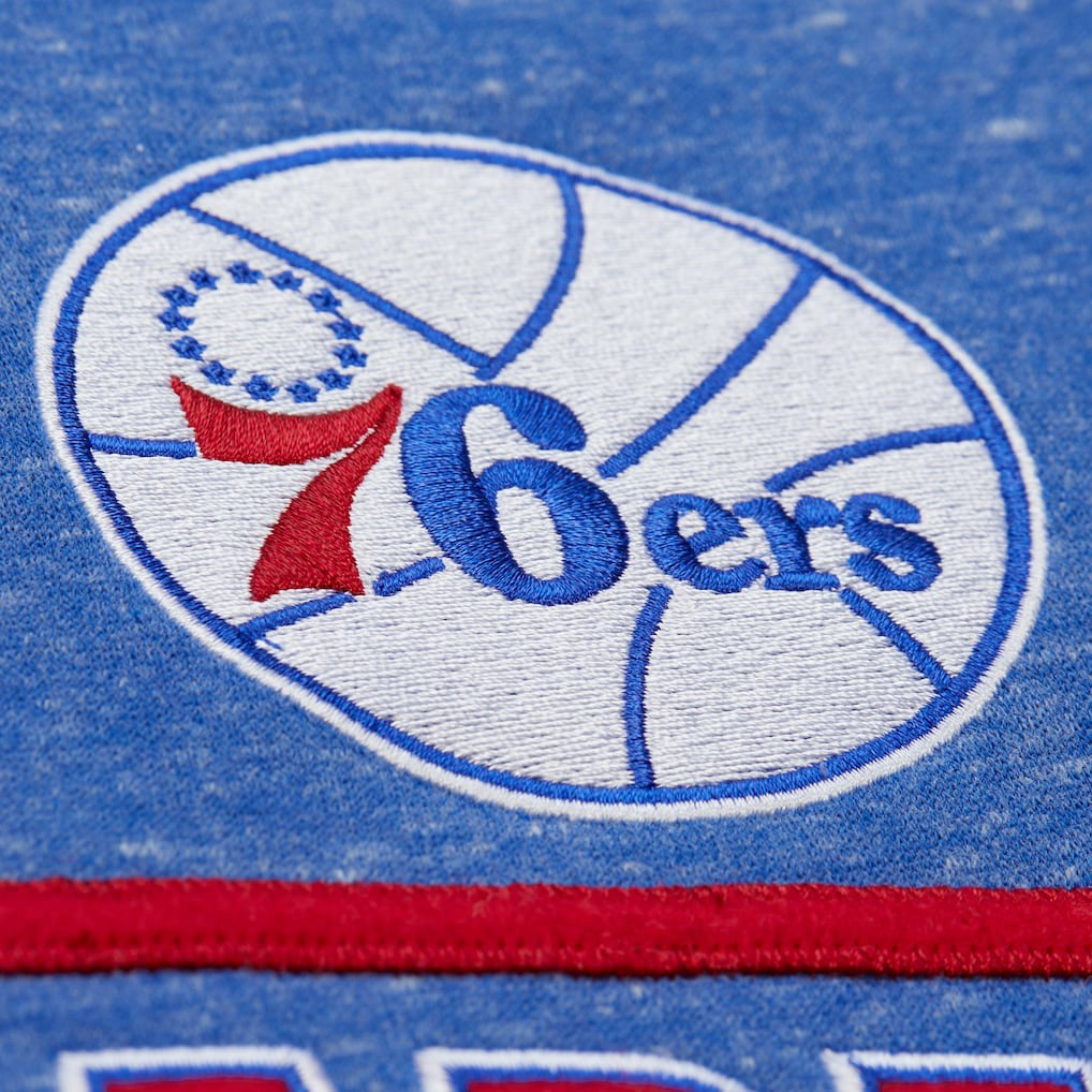 Philadelphia 76ers Throw It Back Fleece Sweatshirt On Sale