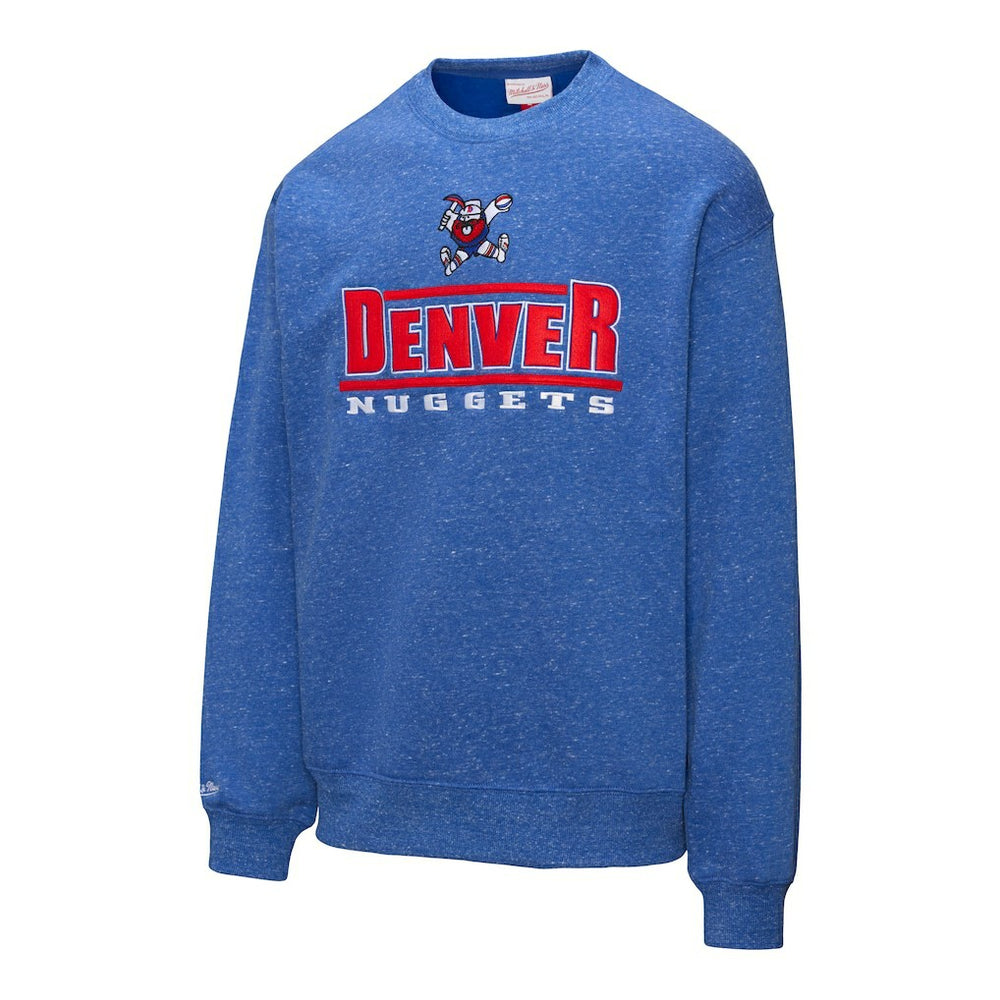 Denver Nuggets Throw It Back Fleece Sweatshirt sale On Sale