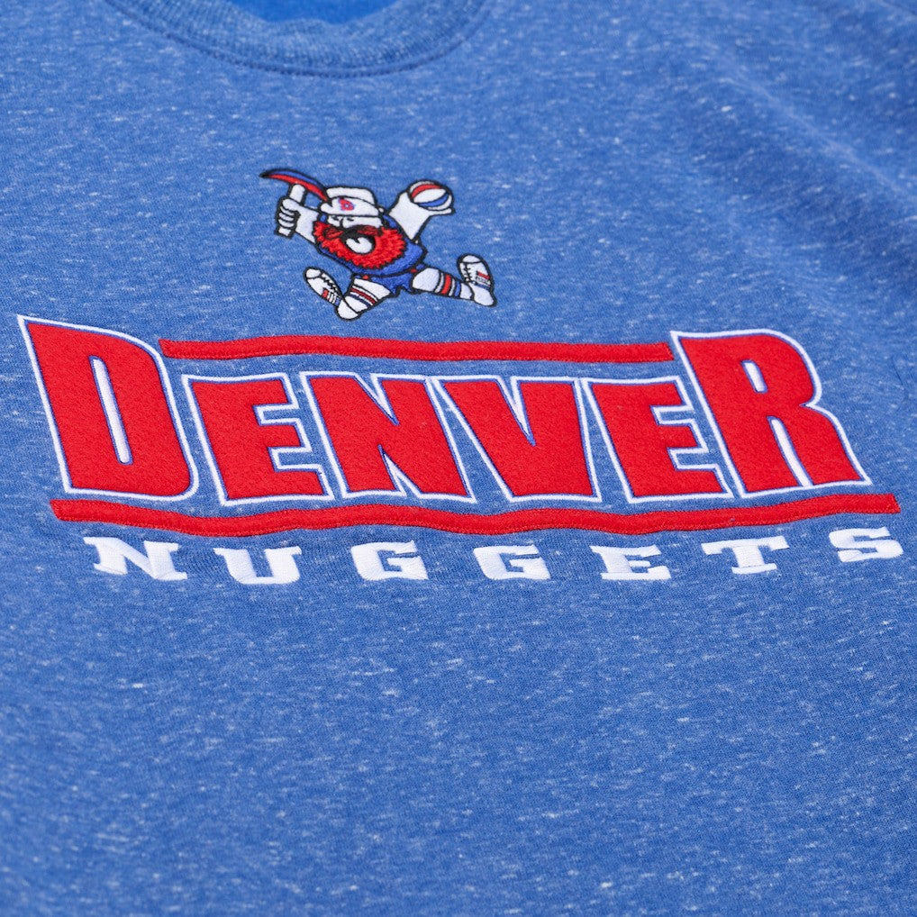 Denver Nuggets Throw It Back Fleece Sweatshirt sale On Sale