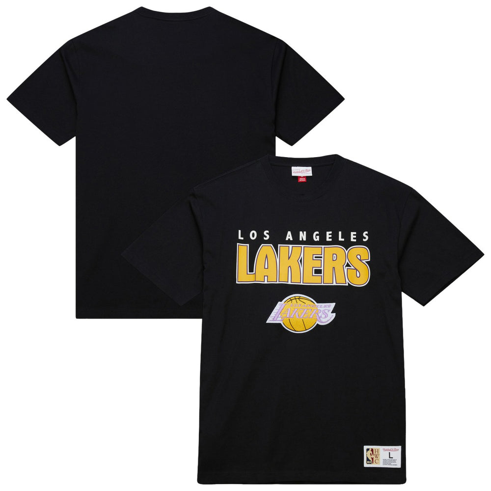 Los Angeles Lakers Hardwood Classics Throw It Back Premium T-Shirt Discount