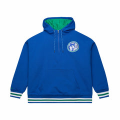 Minnesota Timberwolves Throw It Back Quilted Fleece Quarter-Zip Hoodie On Sale