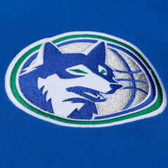 Minnesota Timberwolves Throw It Back Quilted Fleece Quarter-Zip Hoodie On Sale