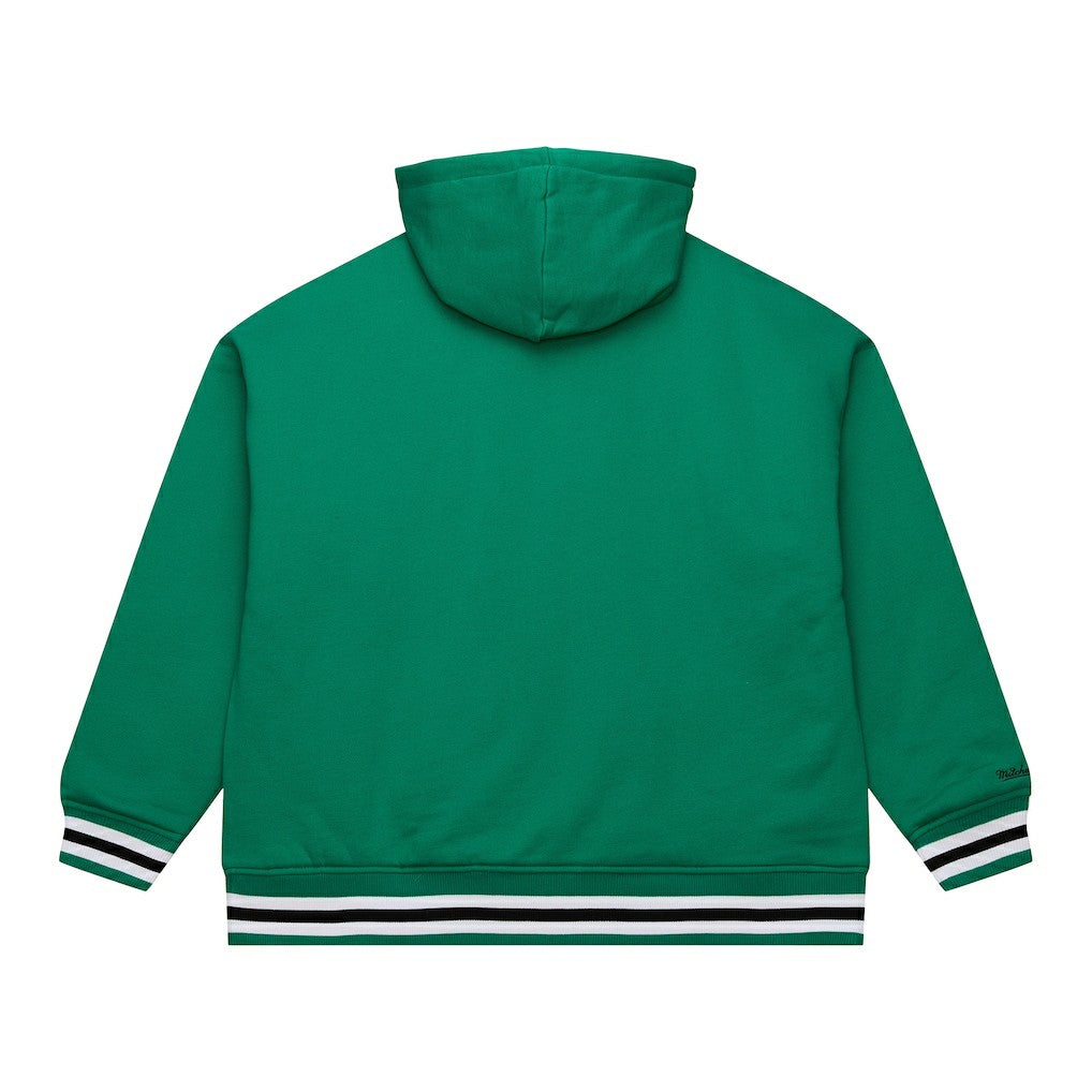 Boston Celtics Throw It Back Quilted Fleece Quarter-Zip Hoodie Outlet
