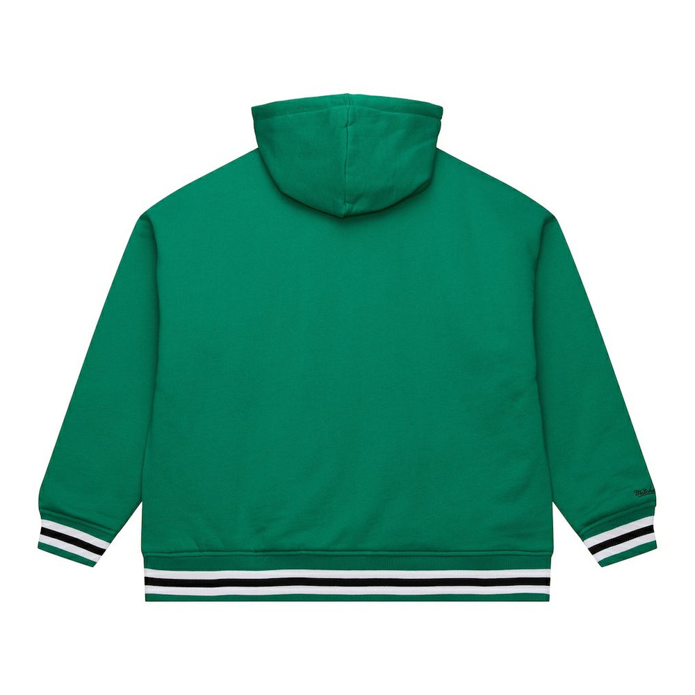 Boston Celtics Throw It Back Quilted Fleece Quarter-Zip Hoodie Outlet