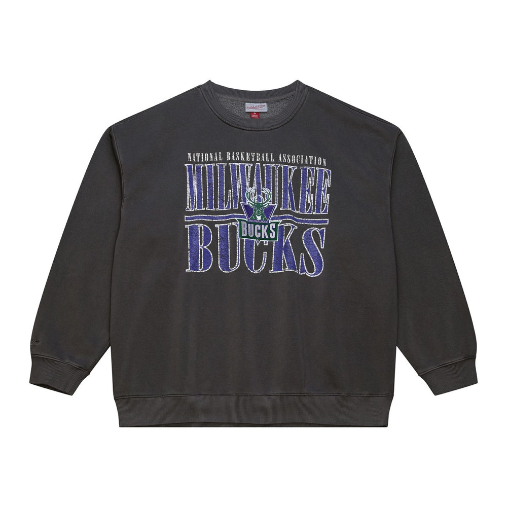 Milwaukee Bucks NBA Downtown Collection Fleece Sweatshirt New