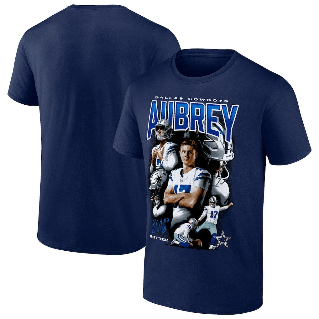 Dallas Cowboys Fanatics Brandon Aubrey  Collage T-Shirt