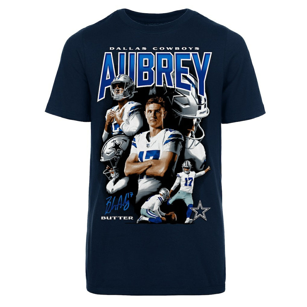 Dallas Cowboys Fanatics Brandon Aubrey  Youth Collage T-Shirt
