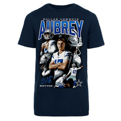 Dallas Cowboys Fanatics Brandon Aubrey  Youth Collage T-Shirt