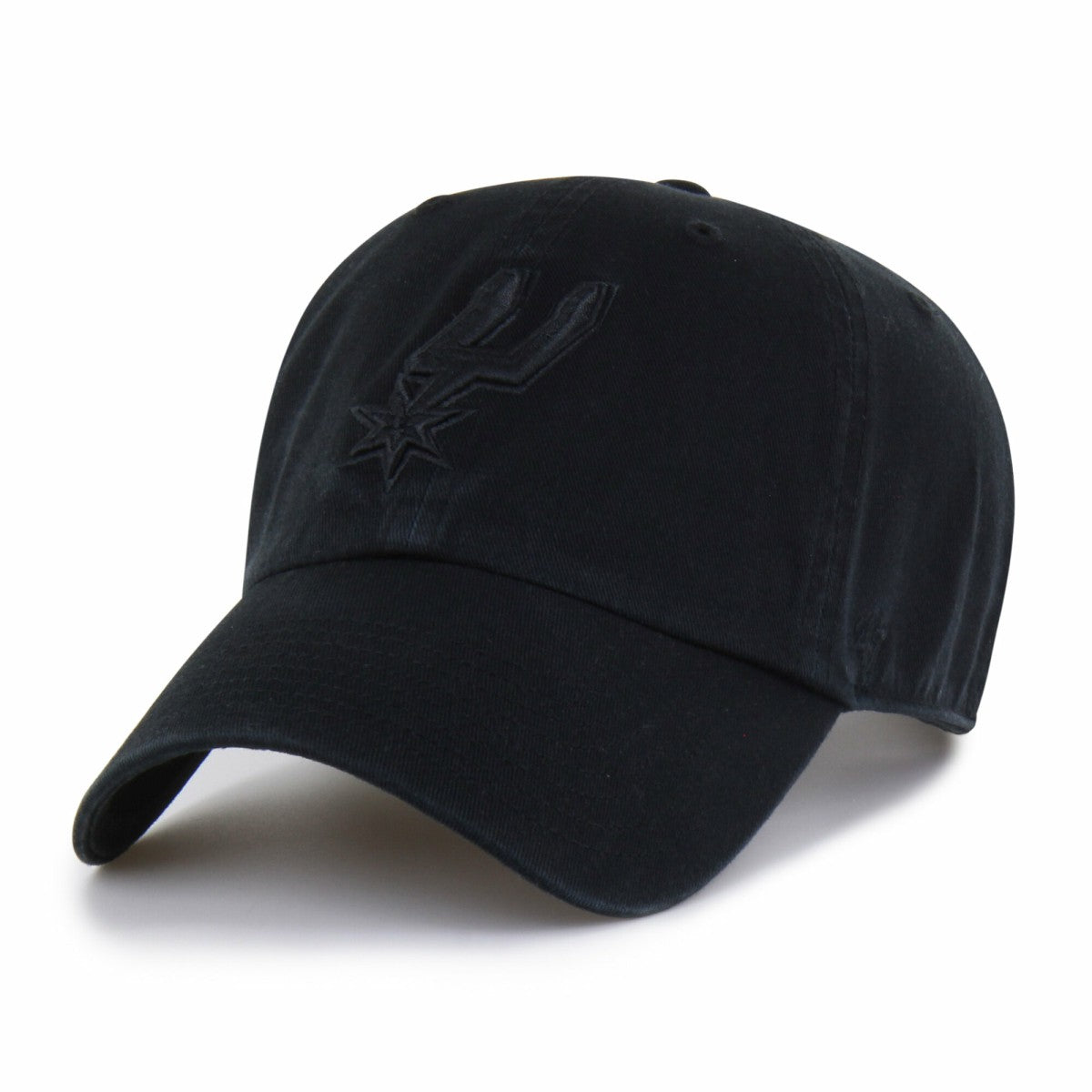 San Antonio Spurs '47 Black on Black Clean Up Adjustable Hat Discount