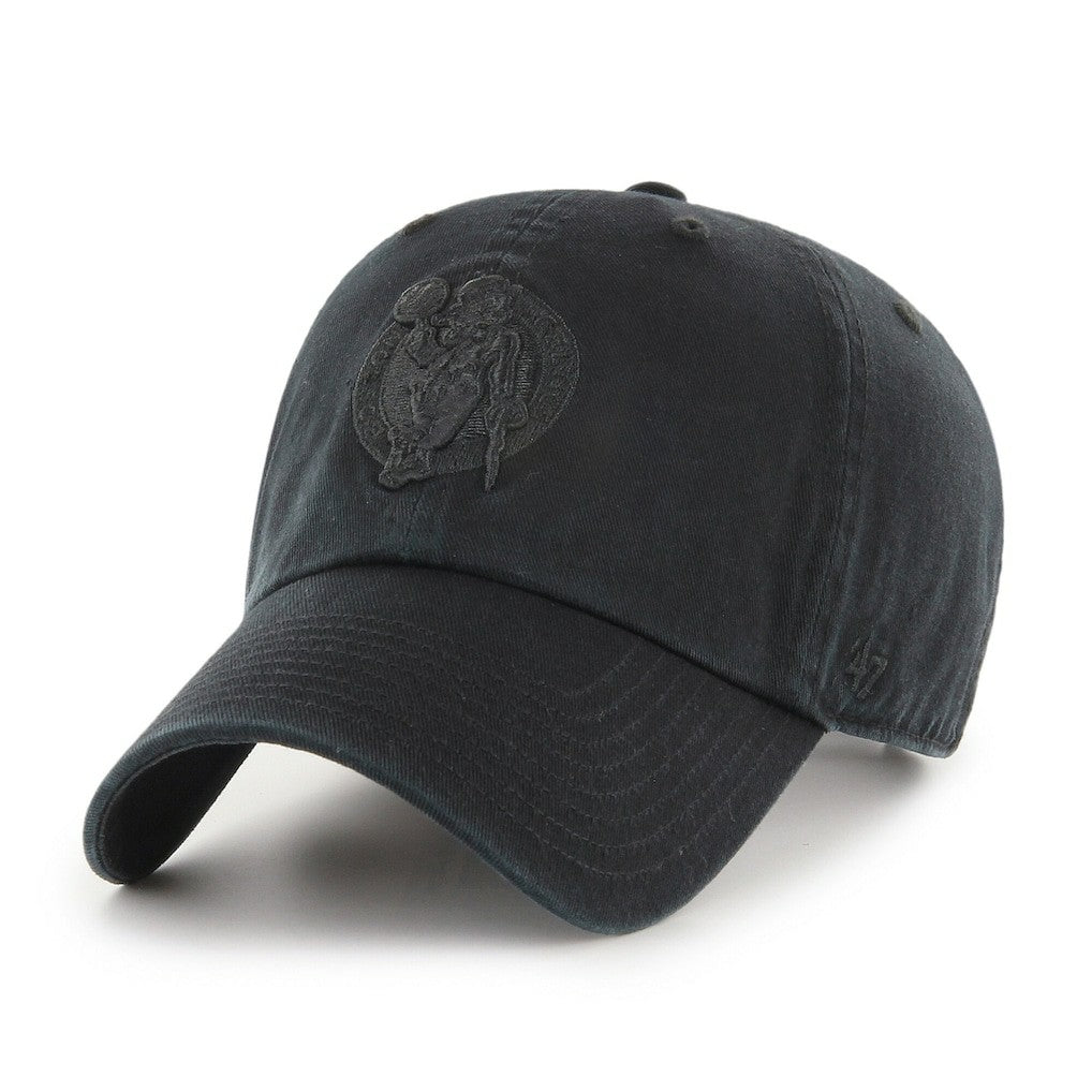 Boston Celtics '47 Black on Black Clean Up Adjustable Hat Online
