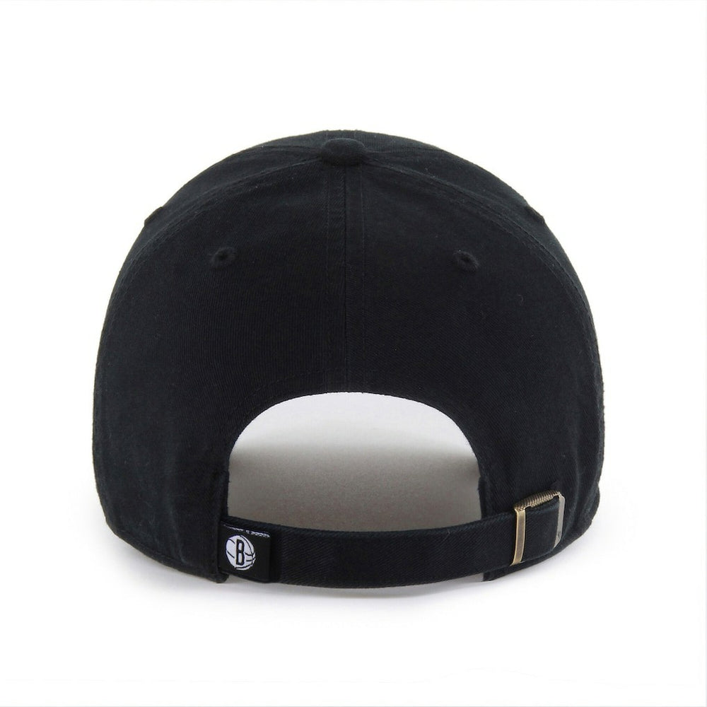 Brooklyn Nets '47 Black on Black Clean Up Adjustable Hat New