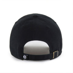 Brooklyn Nets '47 Black on Black Clean Up Adjustable Hat New