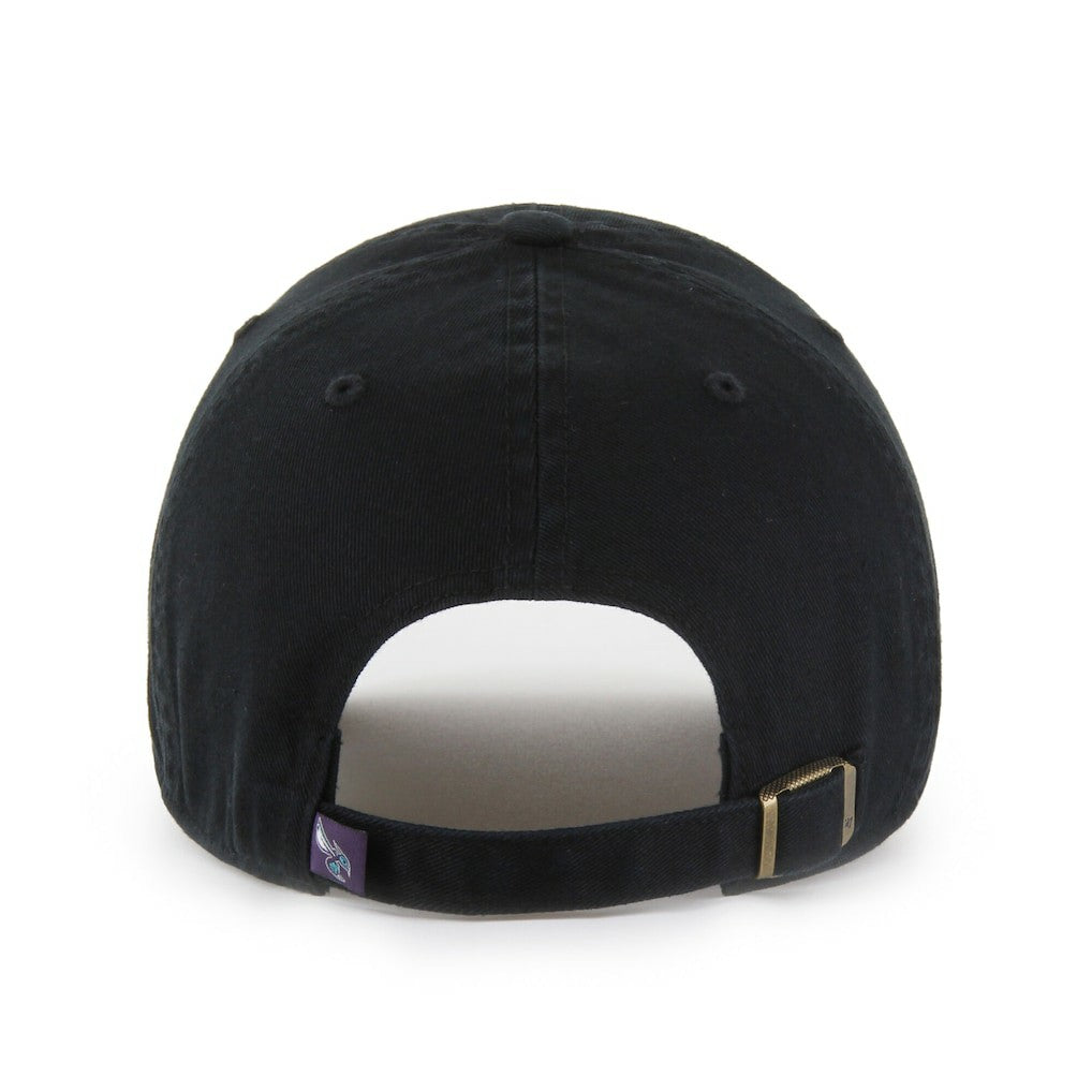 Charlotte Hornets '47 Black on Black Clean Up Adjustable Hat Online