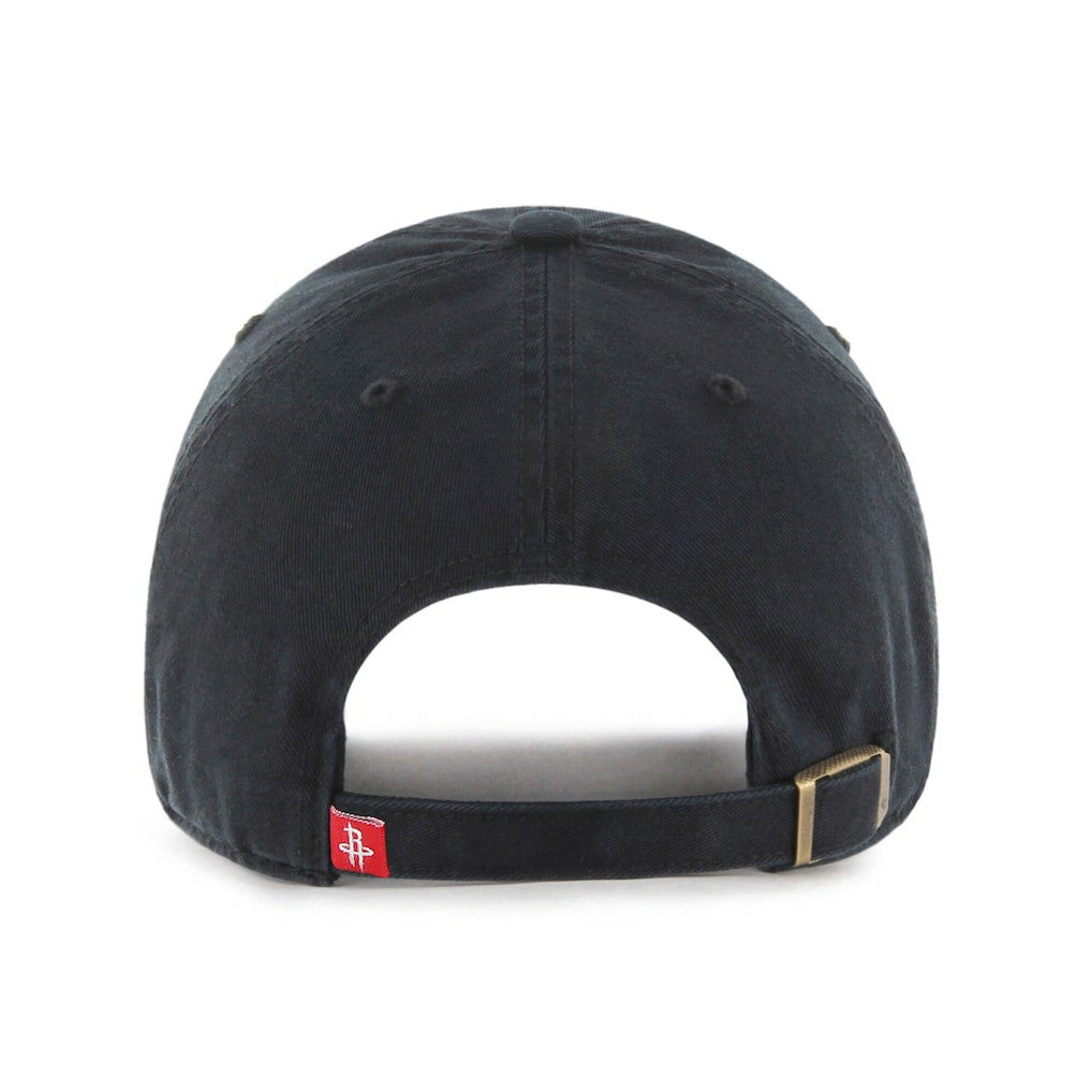 Houston Rockets '47 Black on Black Clean Up Adjustable Hat New