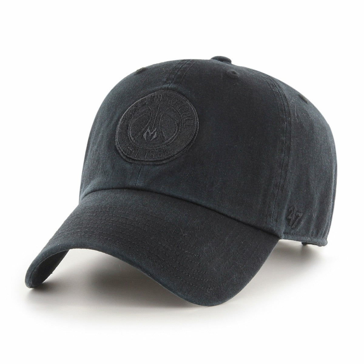 Milwaukee Bucks '47 Black on Black Clean Up Adjustable Hat Online