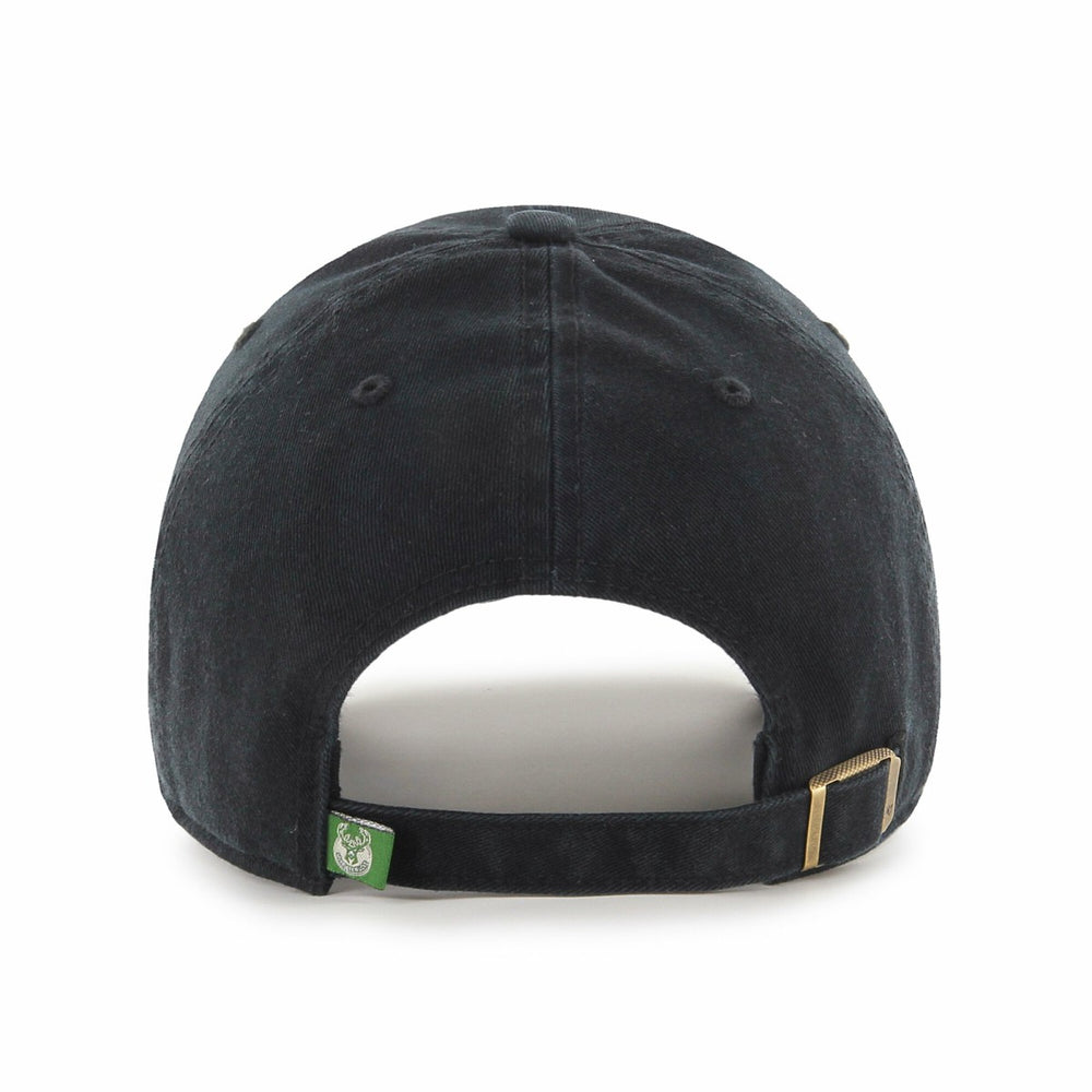 Milwaukee Bucks '47 Black on Black Clean Up Adjustable Hat Online