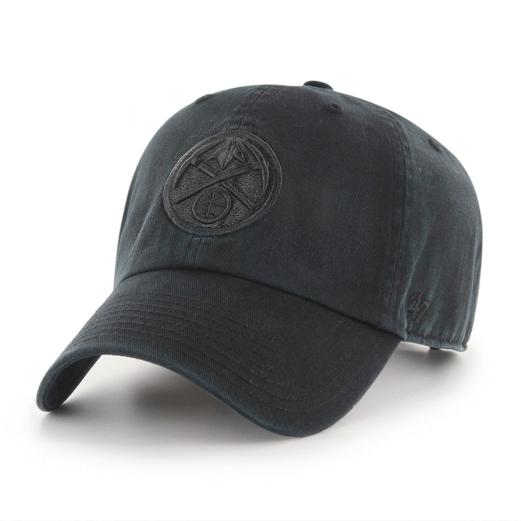 Denver Nuggets '47 Black on Black Clean Up Adjustable Hat On Sale