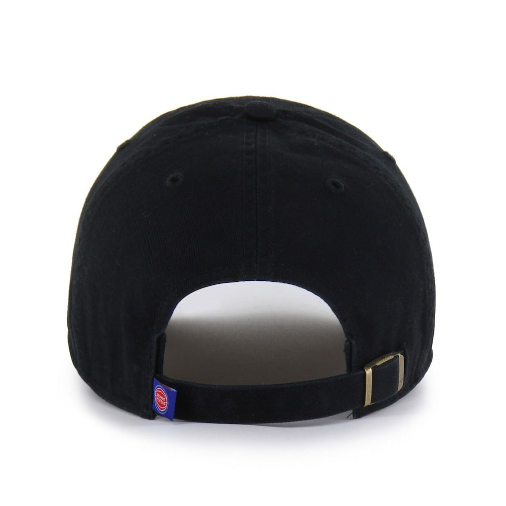 Detroit Pistons '47 Black on Black Clean Up Adjustable Hat Discount