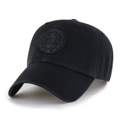 Philadelphia 76ers '47 Black on Black Clean Up Adjustable Hat Online