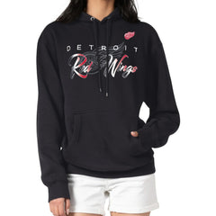 Detroit Red Wings G-III 4Her by Carl Banks Shadow Logo Fleece Pullover Hoodie Online