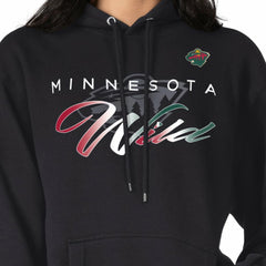 Minnesota Wild G-III 4Her by Carl Banks Shadow Logo Fleece Pullover Hoodie Discount